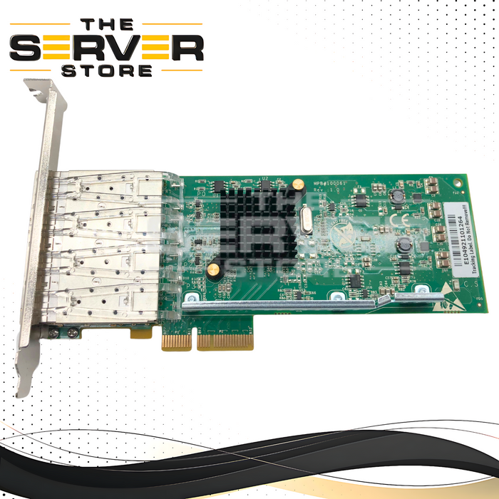 Dell Silicom Quad-Port 1GbE SFP PCIe Server Adapter with High Profile Bracket. Based on Intel i350 Controller. Dell P/N: XV0JH, 0XV0JH.