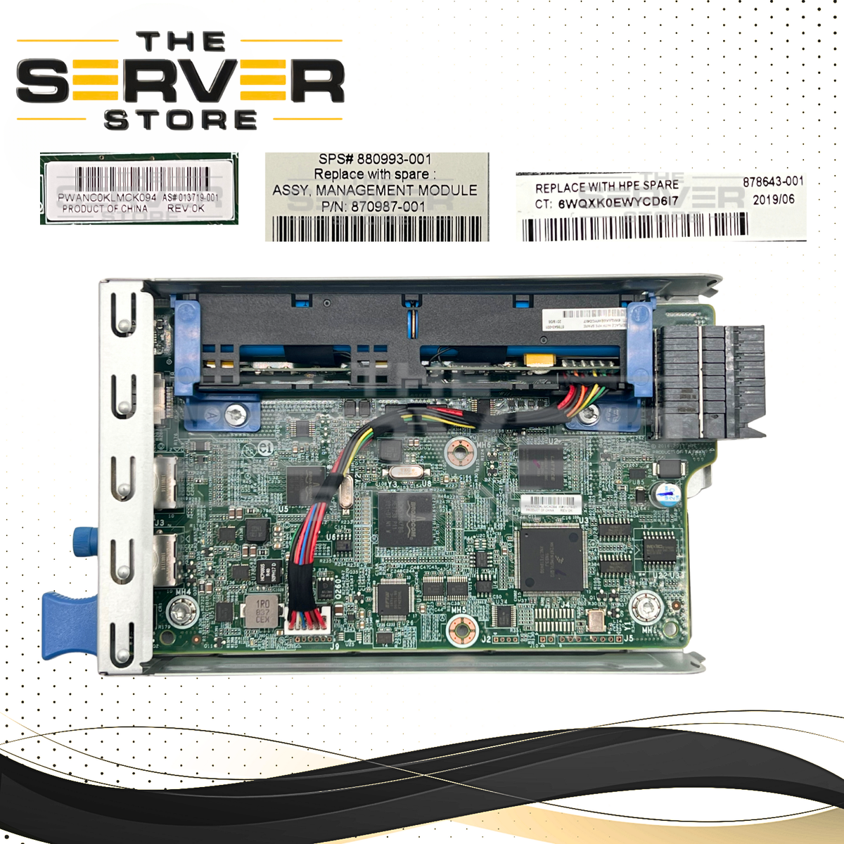 HPE Apollo 4510 G10 Management Module w/ Battery 870987-001 880993-001 ...