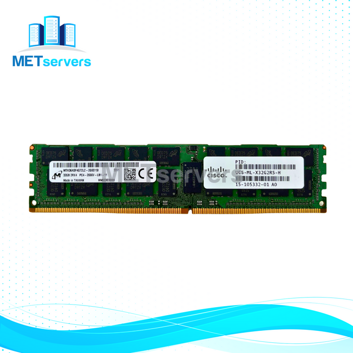 Cisco 32GB 2RX4 PC4-21300 DDR4-2666MHz ECC REG LRDIMM 1.2V Memory (MTA36ASF4G72LZ-2G6D1-CISCO)