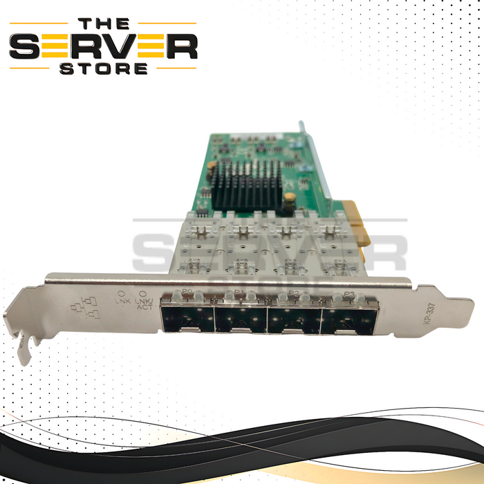 Dell Silicom Quad-Port 1GbE SFP PCIe Server Adapter with High Profile Bracket. Based on Intel i350 Controller. Dell P/N: XV0JH, 0XV0JH.