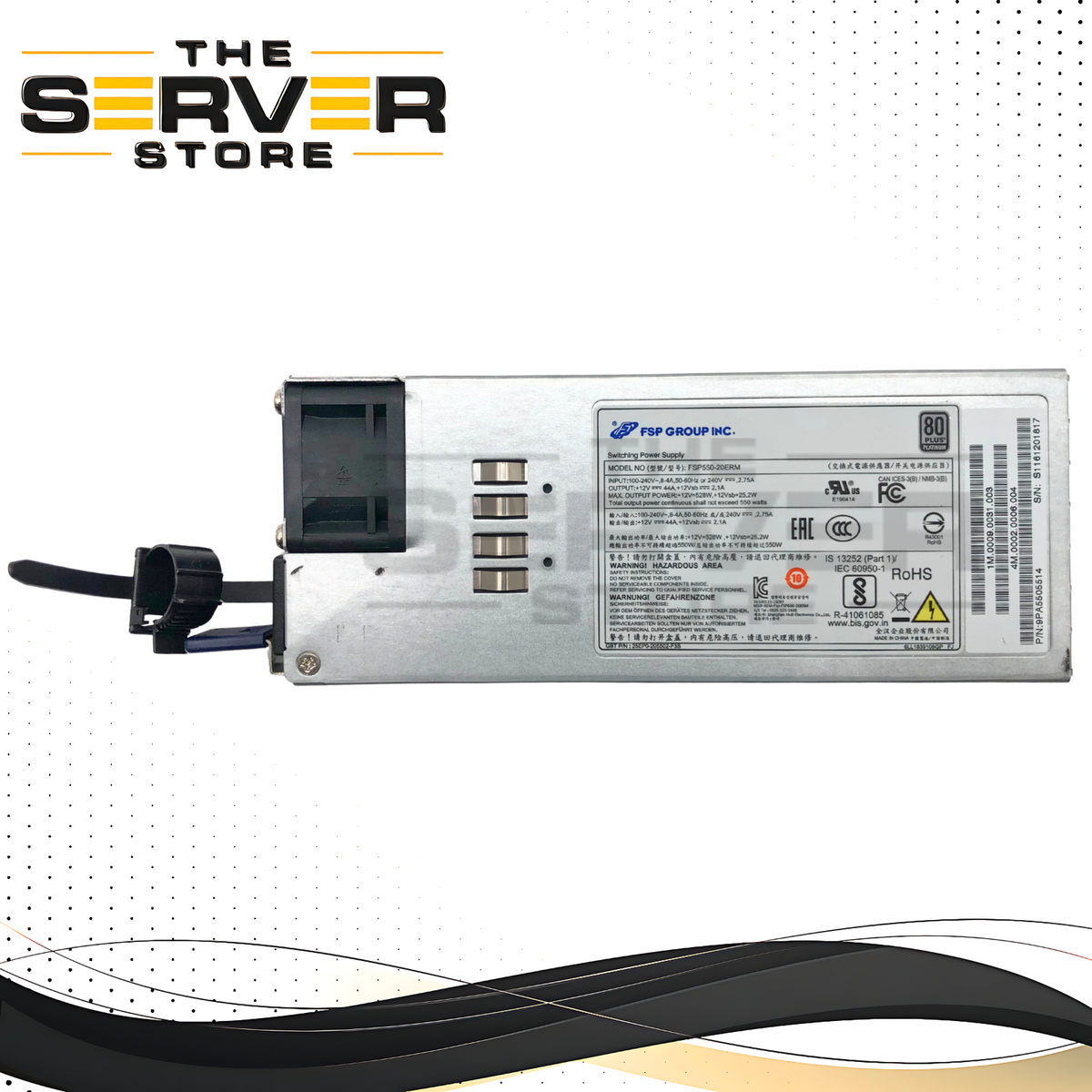 Fsp Power Module FSP Group 550W 80 Plus Platinum Switching Power Supply FSP550-20ERM ...
