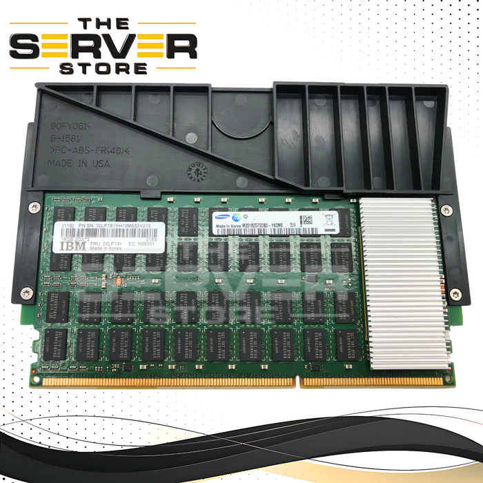 IBM 16GB DDR3 1600MHz (PC3-12800) 2Gx72 ECC Custom DIMM (CDIMM) for POWER8 Servers (8286-41A, 8286-42A, 8247-42L). OEM by Samsung. P/N: 00LP781, M351B2G73DB0-YK0M0. Feature Code: EM8B.