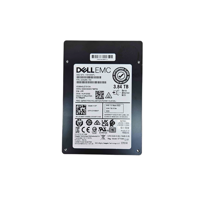 Dell /EMC 3.84TB SAS 12Gbps 512e SSD 2.5 (YM9HP)