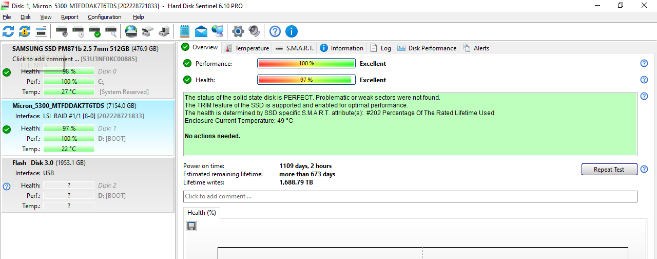 Cisco 7.68TB 2.5'' SATA 6Gb/s SSD Solid State Drive (MTFDDAK7T6TDS)