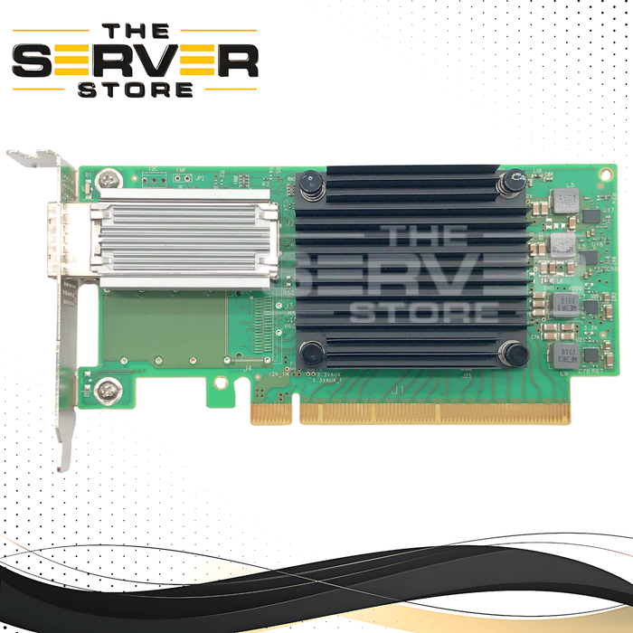 Dell Mellanox ConnectX-5 CX555A Single Port 100 Gigabit Ethernet (100GbE) Network Adapter. Low Profile (LP) Form Factor. P/N: 6FKDT, 06FKDT.