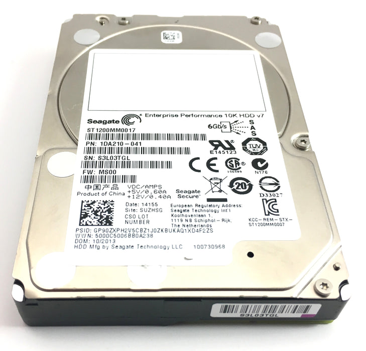 Seagate 1.2TB 10K 6Gbps SAS 2.5'' Hard Drive (1DA210-041)