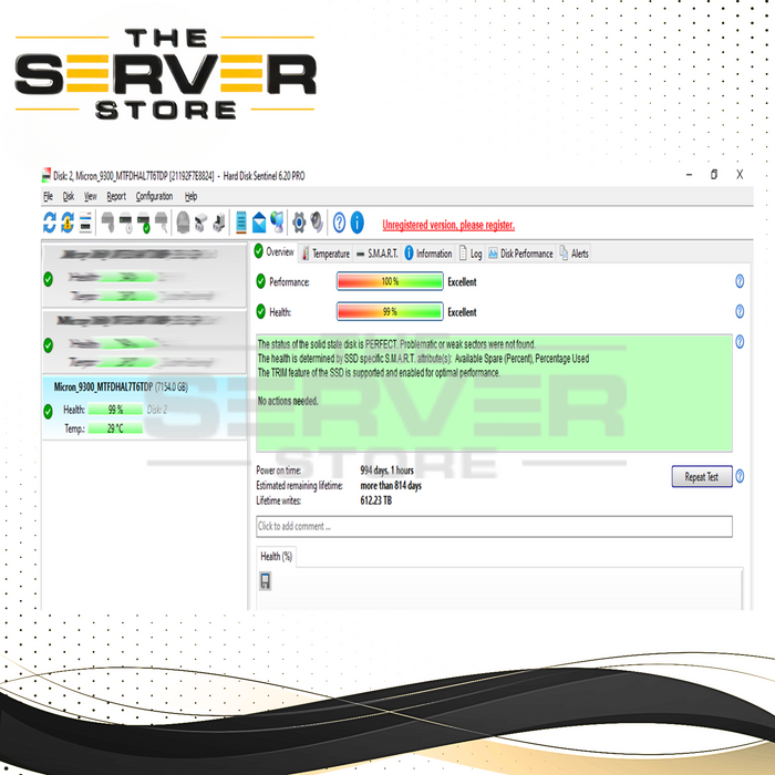 Micron 7.68TB NVMe x4 G3 U.2 2.5" SSD MTFDHAL7T6TDP-1AT1ZABYY MTFDHAL7T6TDP