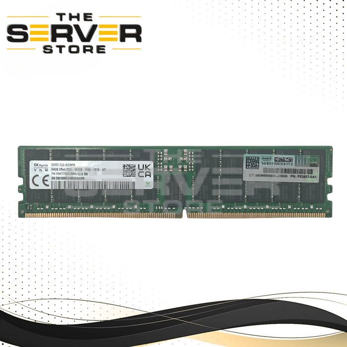 HPE 64GB 2Rx4 DDR5-5600 PC5-44800 ECC Registered Memory HMCG94AGBRA182N-BB P64707-B21 P65255-001 P53627-0A1