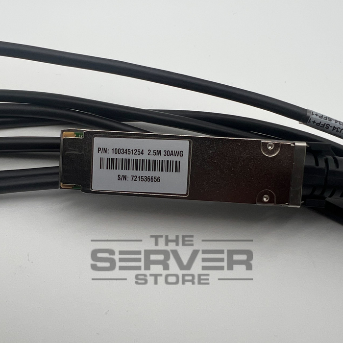 Molex 100GbE QSFP28 (zQSFP+) to 4x 25GbE SFP28 (zSFP+) Passive Direct Attach Copper (DAC) Twinax Breakout Cable 30AWG 2.5 Meter 1003451254