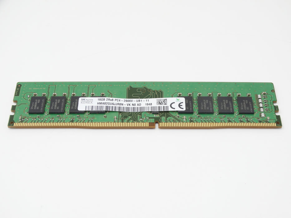 Hynix 16GB 2RX8 PC4-21300 DDR4-2666MHz Non-ECC Unbuffered UDIMM Memory