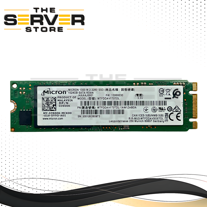 Dell 1TB SATA 6G 2280 M.2 SSD 3900K