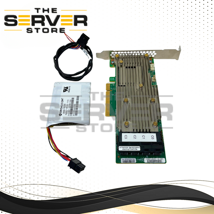 Broadcom MegaRAID 9461-16i Tri-Mode 12G SAS/NVMe RAID W/ Battery 03-50011-69001