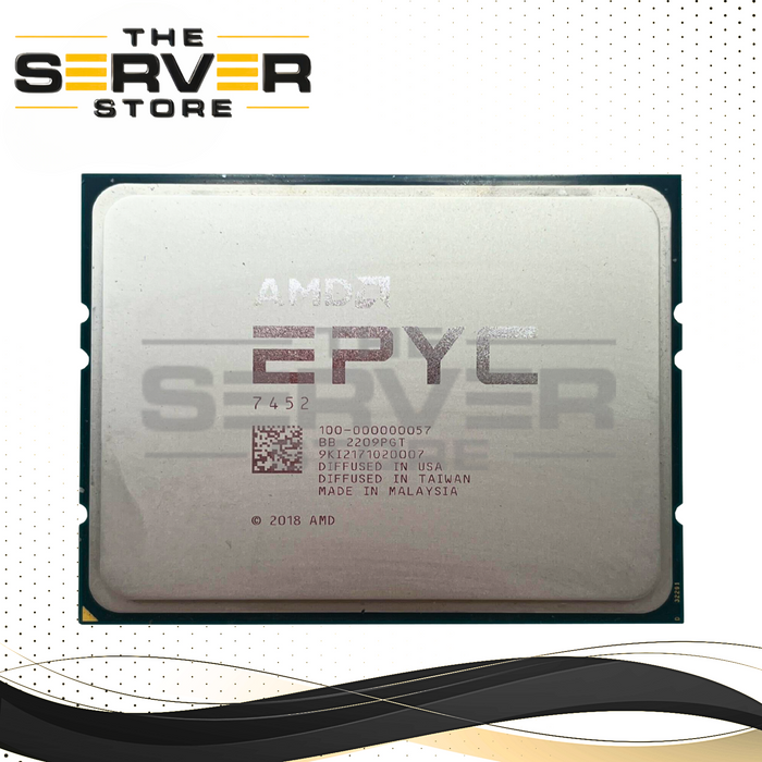 AMD EPYC 7452 2.35GHz 32 Core SP3 Socket CPU 7002 Series (Dell Locked) 100-000000057