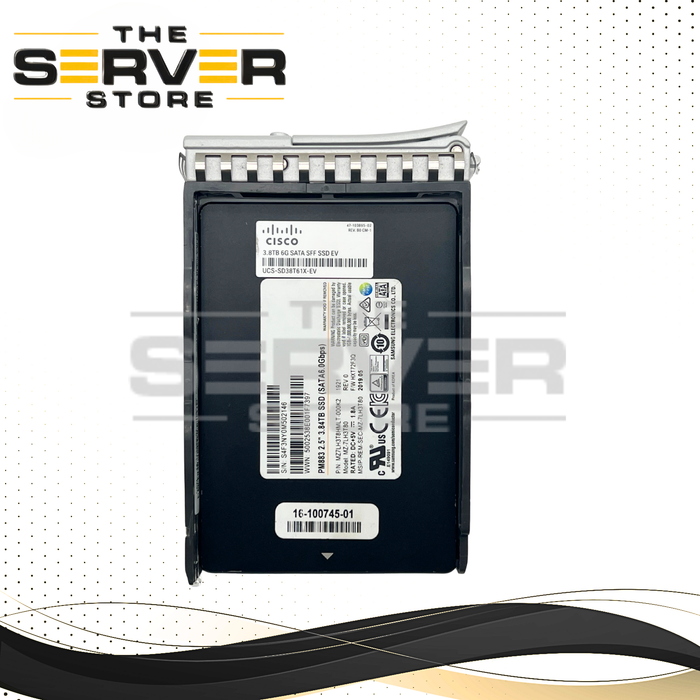 Cisco 3.84TB SATA 6G EV 2.5" SSD PM883 MZ-7LH3T80 16-100745-01 UCS-SD38T61X-EV for Cisco UCS C-Series Server