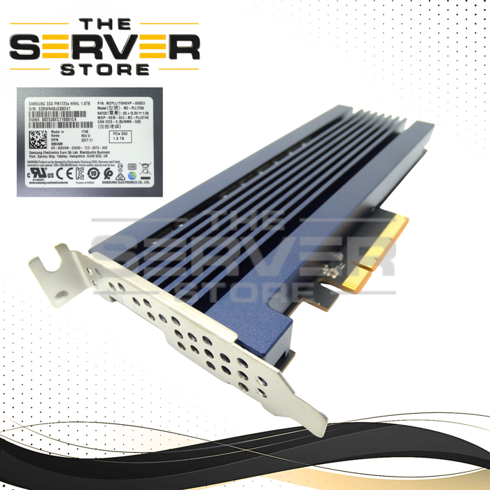 Dell 1.6TB NVMe MU PCIe G3 x8 HHHL SSD Samsung PM1725a MZPLL1T6HEHP 006V6M 06V6M
