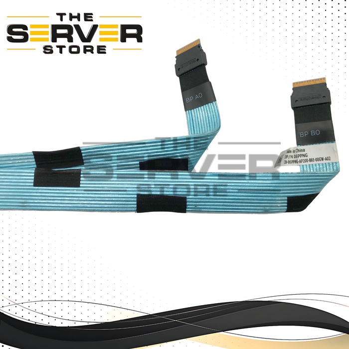 Dell PowerEdge R640 10-Port Chassis NVMe Cable Assembly, Connects NVMe Bays 6-9, SFF-8654-8i Connector. P/N: 6PPNG, 06PPNG.