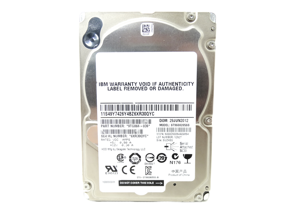 Seagate 600GB 10K 6Gbps SAS 2.5'' HDD (ST9600205SS)