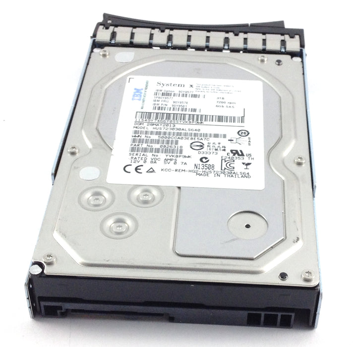 IBM 3TB 7.2K 6GBPS SAS 3.5'' HARD DRIVE (90Y8581)