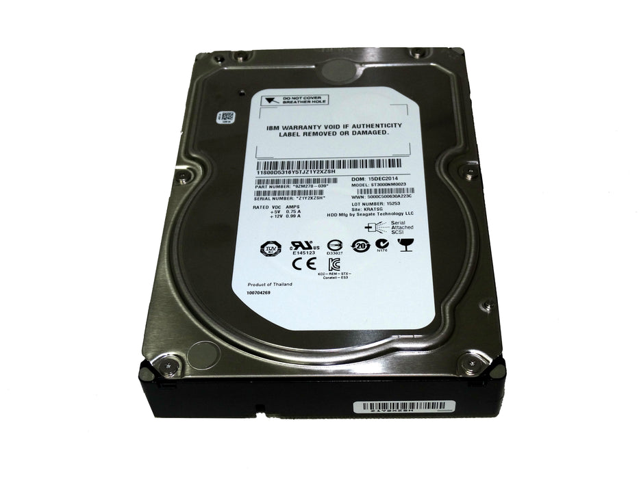 IBM 3TB 7.2K 6GBPS SAS 3.5'' HARD DRIVE (9ZM278-039)