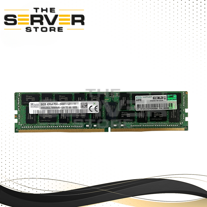 HPE 64GB 4DRx4 DDR4-2400 PC4-19200 LRDIMM ECC Registered Memory SK Hynix HMAA8GL7MMR4N-UH 805358-B21 809085-091 819413-001