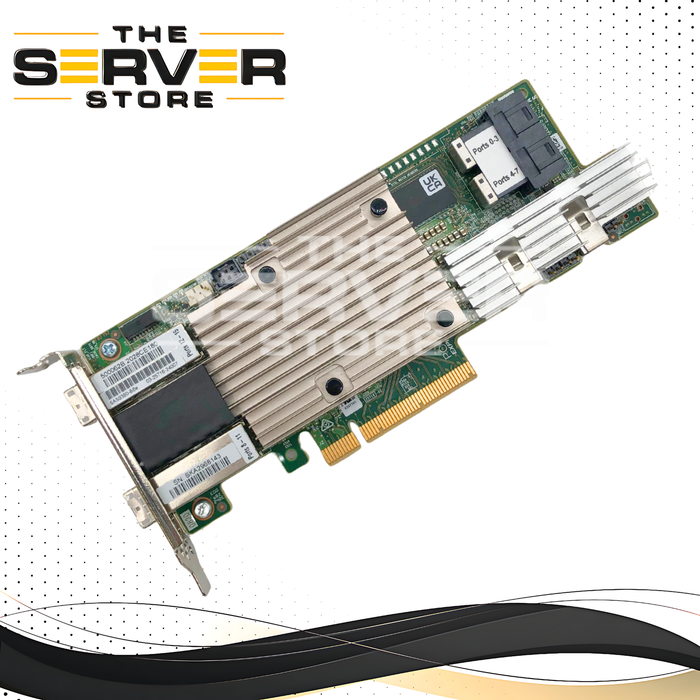 Broadcom MegaRAID 9380-8i8e 12Gb/s SAS/SATA PCIe 3.0 x8 RAID Controller with 8 Internal & 8 External Ports and Low-Profile Bracket. P/N: 03-25716-24007.