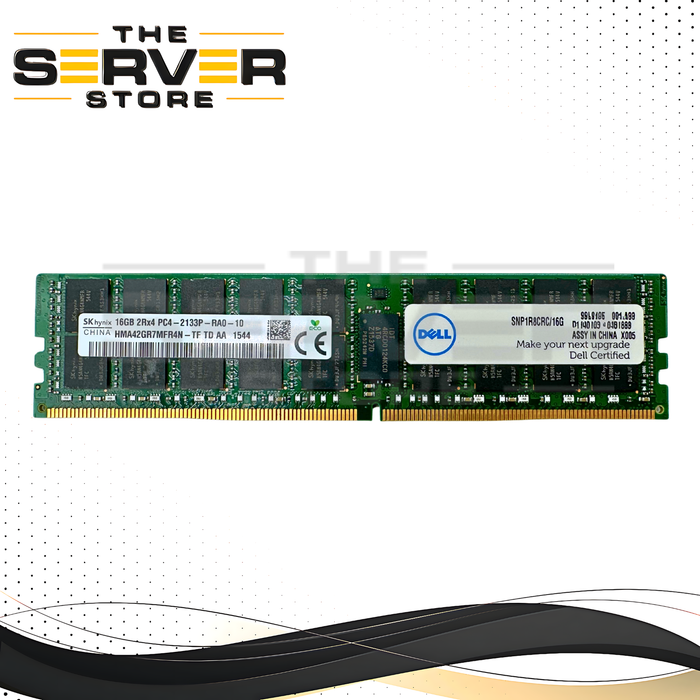 Dell 16GB 2Rx4 DDR4-2133P PC4-17000 ECC Registered Memory HMA42GR7MFR4N-TF SNP1R8CRC/16G