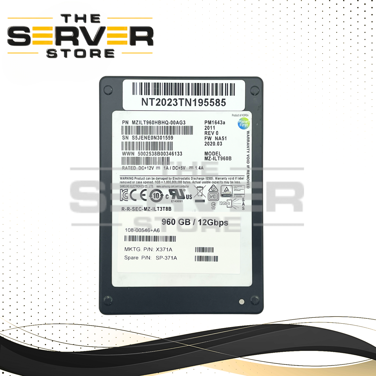 NetApp 960GB SAS 12Gbps RI SFF 2.5