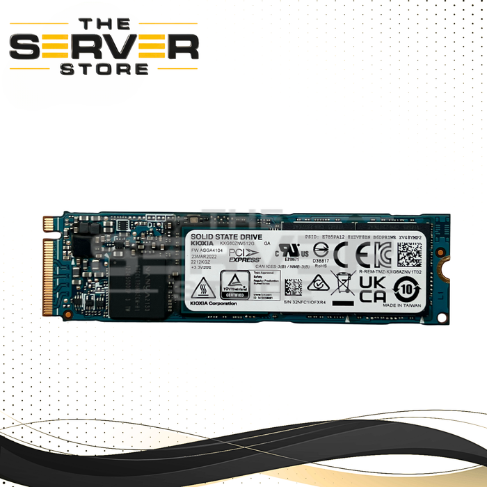 Kioxia 512GB NVMe 2280 M.2 PCIe Gen 3.0 x4 SSD XG6 Series KXG60ZNV512G
