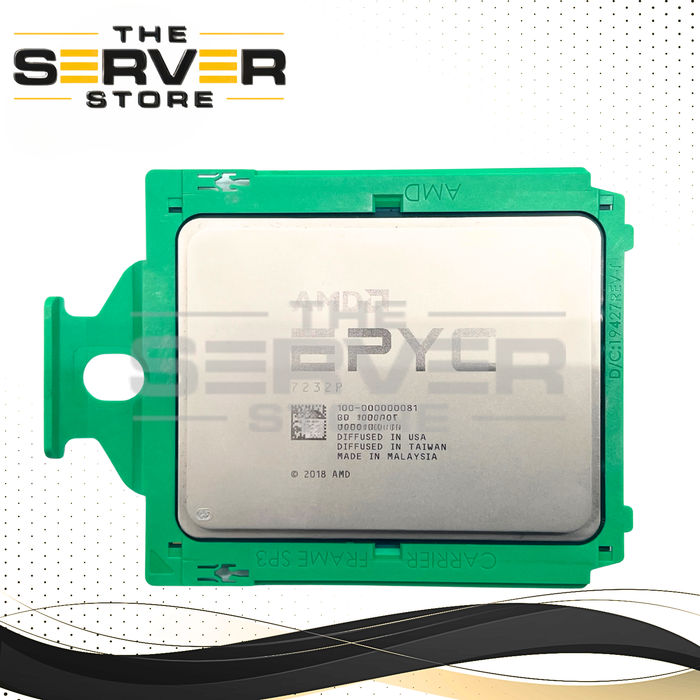 (UNLOCKED) AMD EPYC 7232P 3.10GHz 8 Core 32MB 120W Socket SP3 CPU 100-000000081
