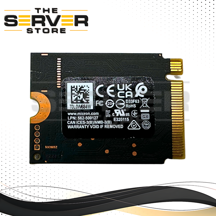 Micron 512GB 2230 M.2 NVMe PCIe Gen 4.0 x4 SSD 2550 Series 00C86G