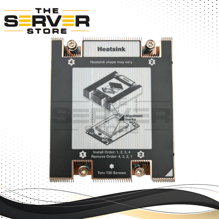 Lenovo ThinkSystem SR635/SR655 (7Y99/7Z01) 1U High Performance Heatsink. P/N: 02JG044.