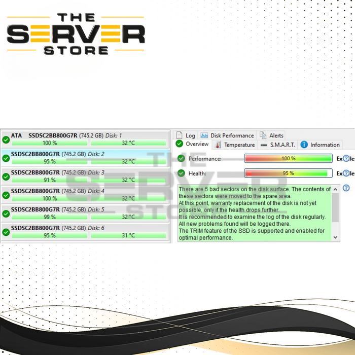 Dell 800GB SATA 6G RI SFF 2.5" SSD Intel DC S3520 SSD SC2BB800G7R 0K49V9 K49V9