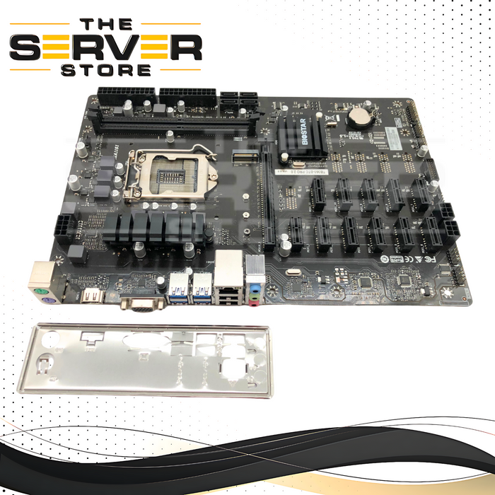 Biostar TB360-BTC PRO 2.0 LGA 1151-V2 12x PCIe GPU Crypto Mining Motherboard