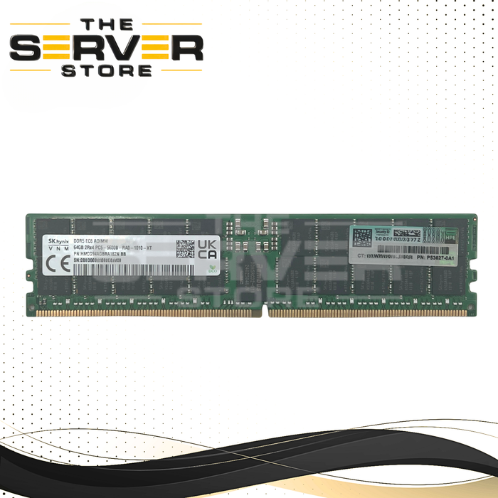 HPE 64GB 2Rx4 DDR5-5600 PC5-44800 ECC Registered Memory HMCG94AGBRA182N P65255-001 P64707-B21 P53627-0A1