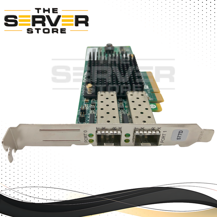 IBM Emulex LPE12002 8Gb/s Dual-Port Fibre Channel (FC) PCIe 2.0 x8 Host Bus Adapter (HBA). Feature Code: 577D. P/N: P001218-01A REV A, P002181-01B Rev. B, P001219-01D Rev. A, 00E0806.