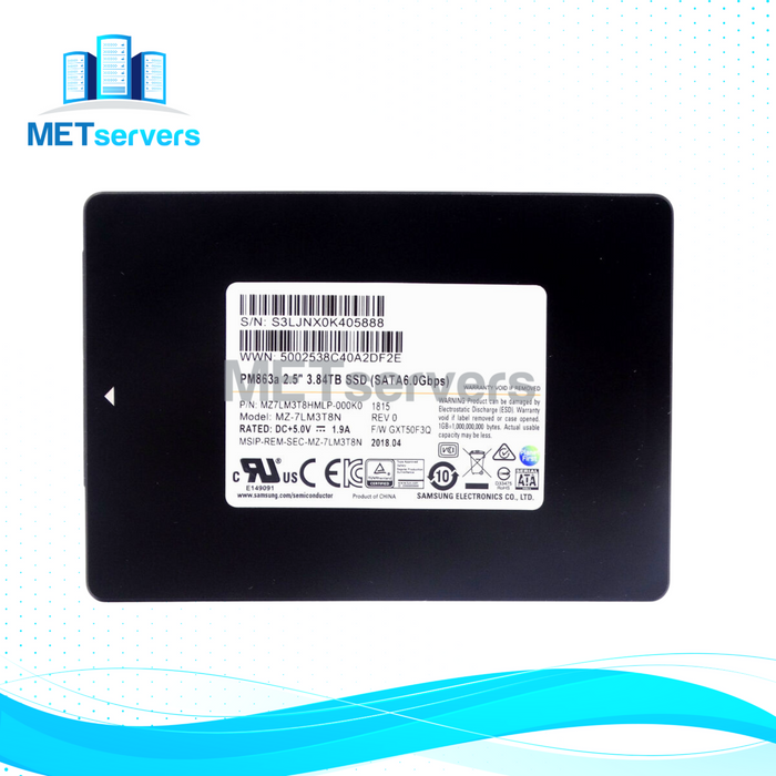 Samsung PM863a 3.84TB SATA 6Gbps 2.5'' Enterprise SSD MZ-7LM3T8N (MZ7LM3T8HMLP-000K0)