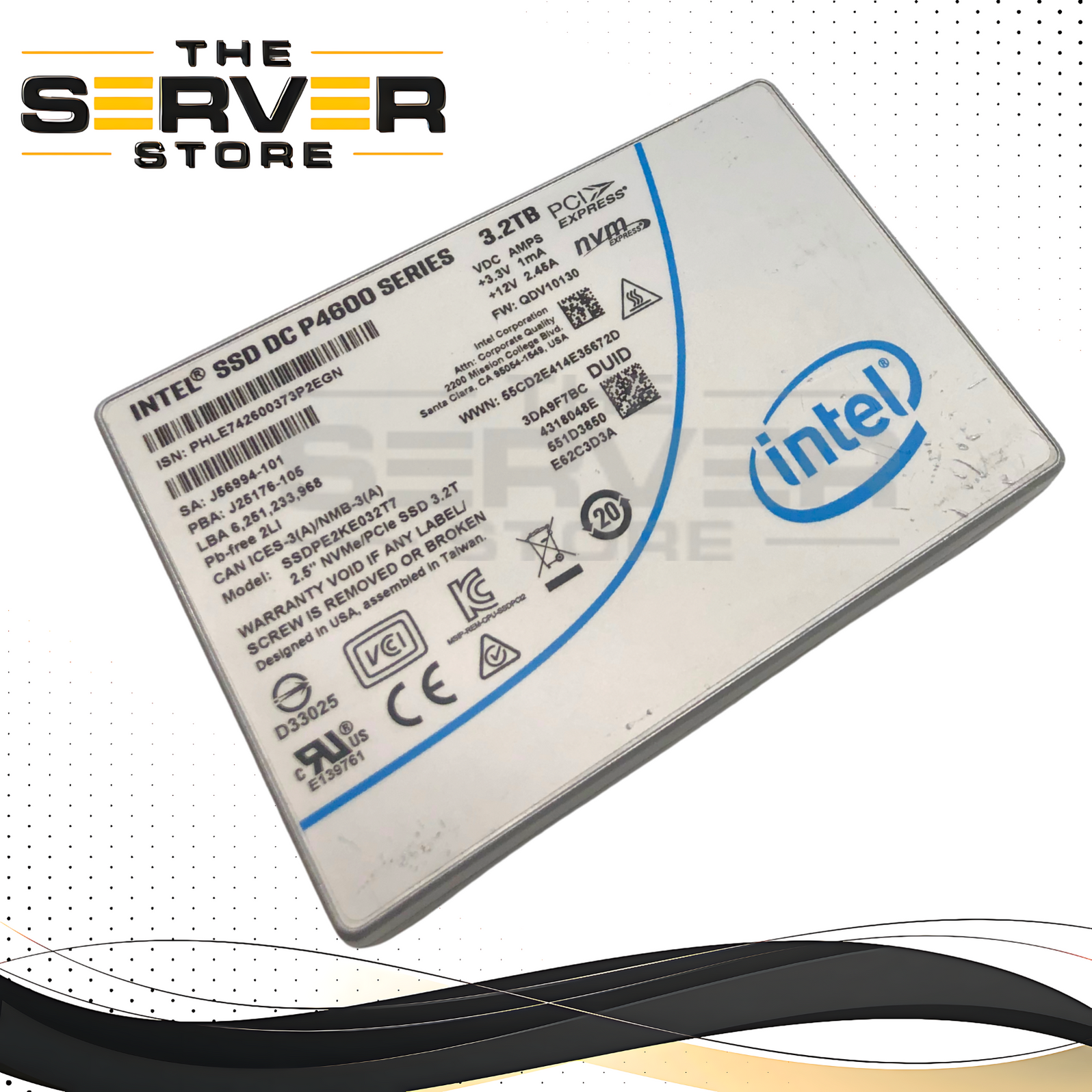 Intel DC P4600 3.2TB U.2 NVMe 2.5