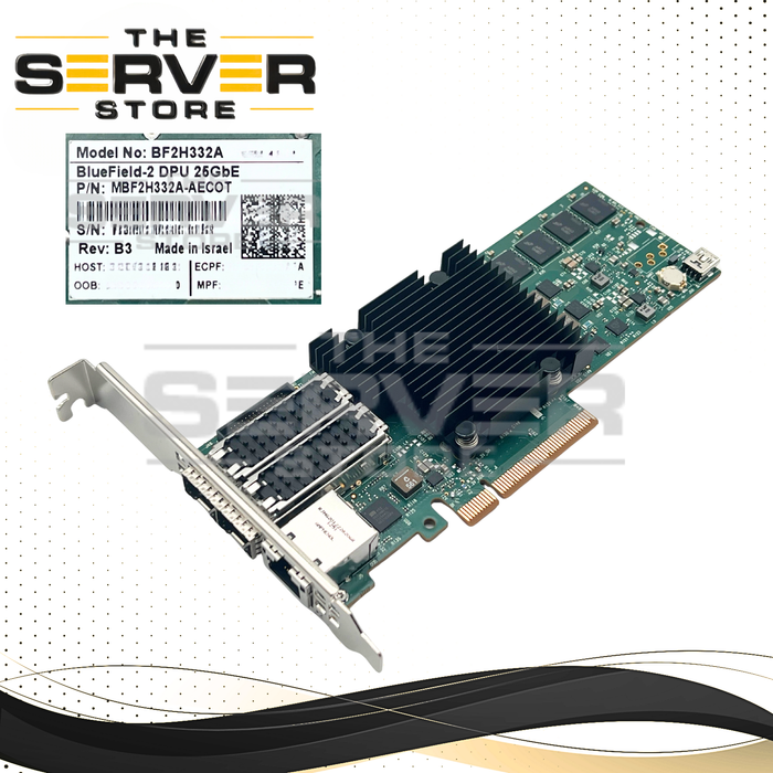 Mellanox BlueField-2 DPU 25GbE 2P SFP56 BF2H332A PCIe 4.0 x8 MBF2H332A-AECOT