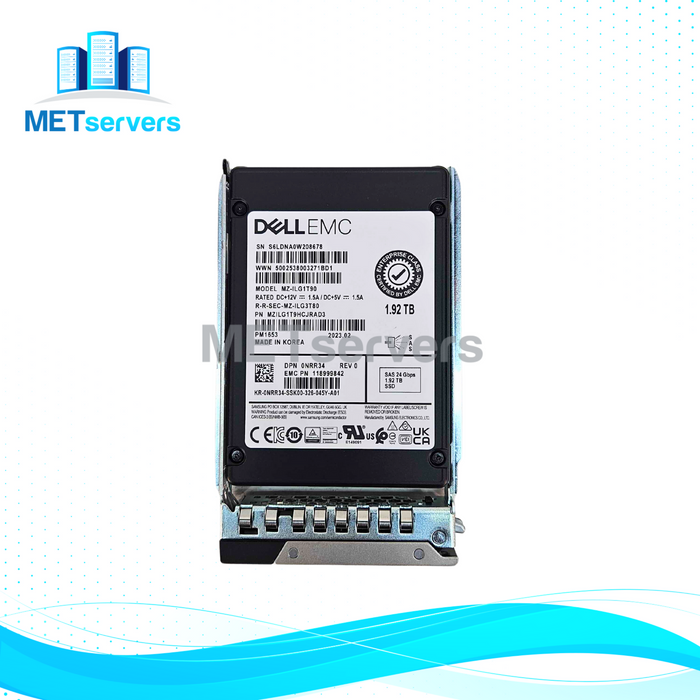 DELL/EMC PM1653 SAS 24Gbps 1.92TB SSD 2.5" Solid State Drive (MZ-ILG1T90)