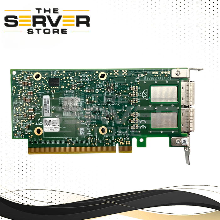 Dell Mellanox CX623106A ConnectX-6 DX 2 Port 100GbE QFSFP56 PCIe Network Card ( NIC ) 0F6FXM F6FXM