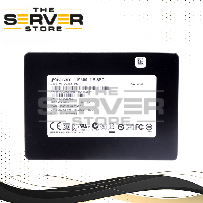 Micron 1TB SATA 6G SFF 2.5" SSD M600 TFDDAK1T0MBF