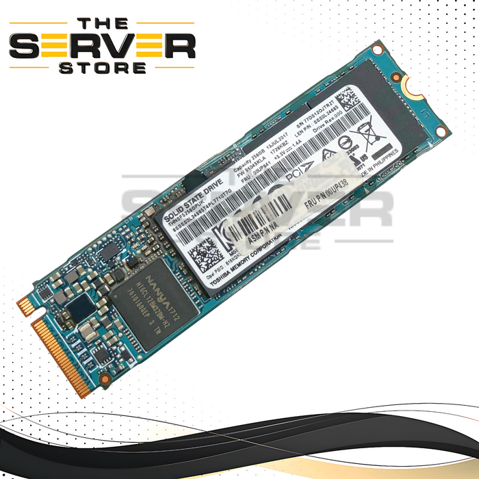 Lenovo Toshiba XG4 256GB NVMe M.2 2280 PCIe Solid State Drive (SSD). P/N: 00UP438.