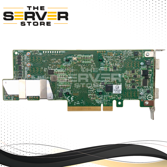 Broadcom MegaRAID 9380-8i8e 12Gb/s SAS/SATA PCIe 3.0 x8 RAID Controller with 8 Internal & 8 External Ports and Low-Profile Bracket. P/N: 03-25716-24007.