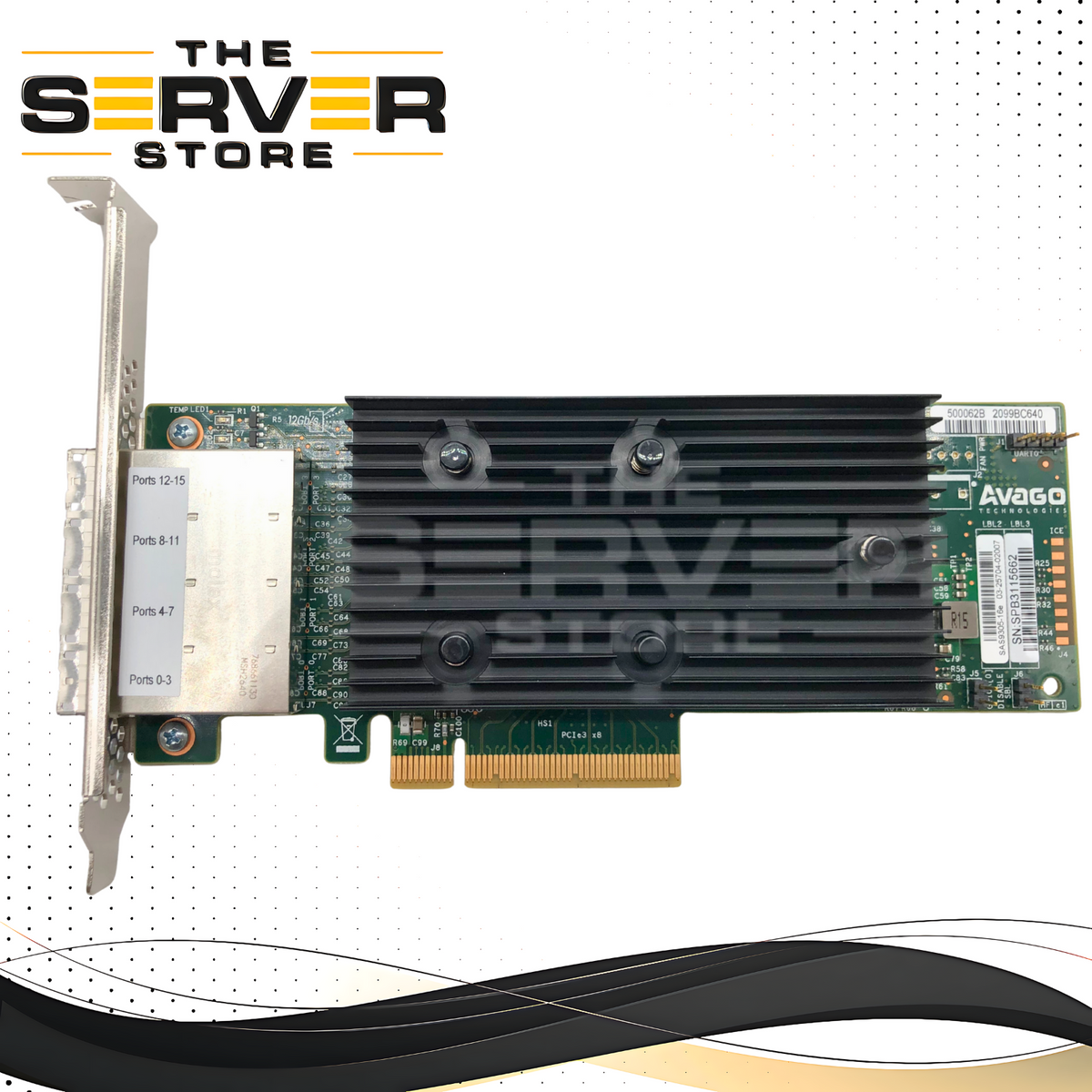 Avago LSI SAS9305-16e 16-Port External 12G SAS HBA IT 03-25704-02007 ...