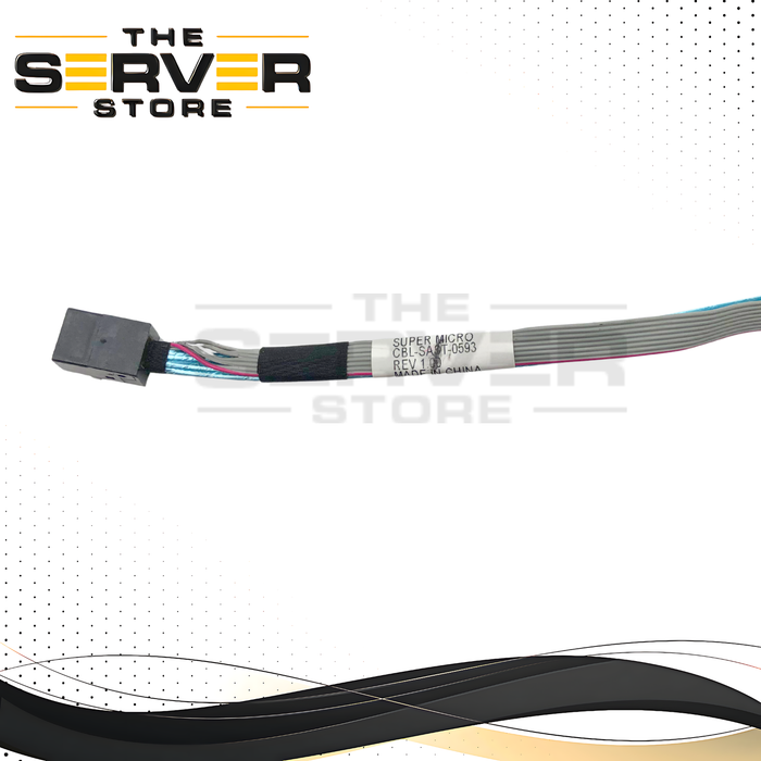 Supermicro MiniSAS HD to MiniSAS HD Cable, SFF-8643 to SFF-8643, 60cm Length, 12Gb/s (12G) Data Transfer Rate. P/N: CBL-SAST-0593.