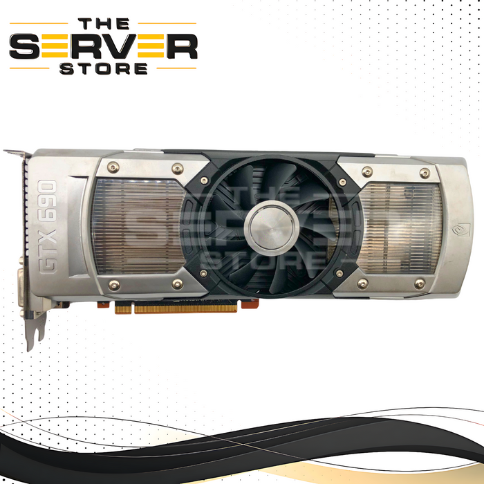 NVIDIA GeForce GTX 690 4GB GDDR5 (2GB per GPU) Kepler Dual-GPU "SLI on a Card" Gaming Graphics Card. P/N: GTX-690, 180-12000-1102-A02, 699-12000-0000-201.