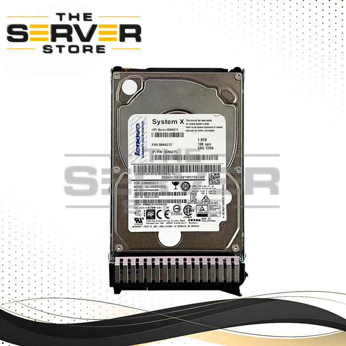 Lenovo IBM 1.8TB SAS 12G 10K SFF 2.5" SFF HDD 00NA275 00NA271 00NA272 Toshiba AL14SEB18EQ HDEBJ10LPA51