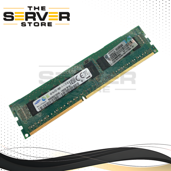 HPE 4GB DDR3L 1600MHz (PC3L-12800R) 1Rx4 ECC Registered Smart Memory Module. OEM by Samsung. P/N: 715282-001.