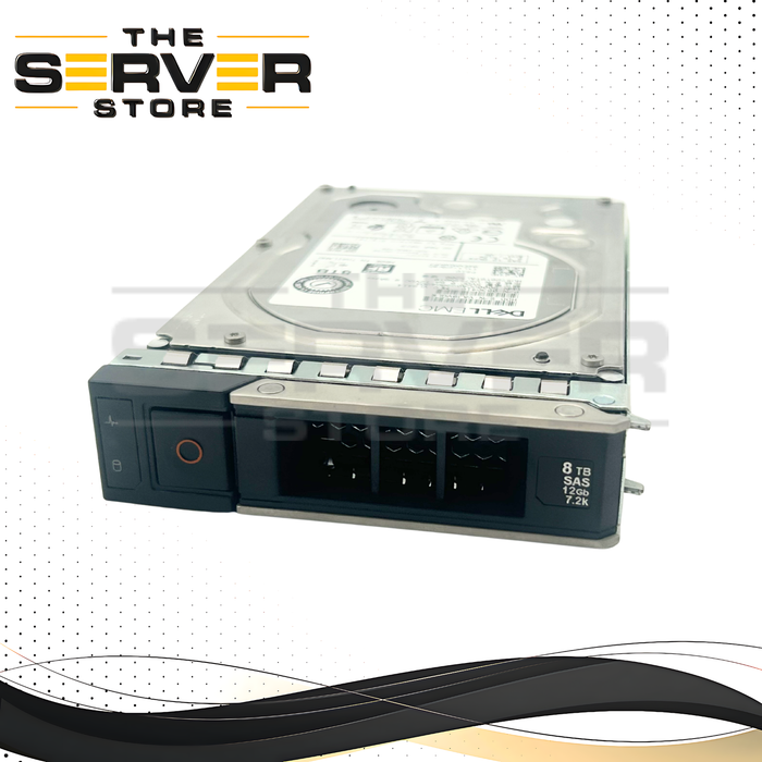 Dell 8TB SAS 12G 7.2K RPM LFF 3.5" 512e AF HDD WD Ultrastar DC H320 HUS728T8TAL5200 044YFV 44YFV with Dell PowerEdge Server Tray