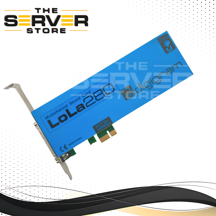 Digigram LOLA280 Logging Skimmer 8 Channel HD Audio Recording SCSI PCIe x1 High Profile Card. P/N: LOLA280.